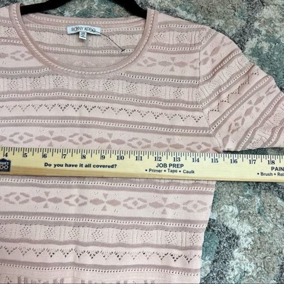 Ronny Kobo dress women size XS pink stretch bodycon Christina Pointelle - Picture 11 of 11